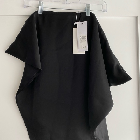 OAK NYC Pauline Ning Trapez Black Skirt 6 NWT - Picture 2 of 6